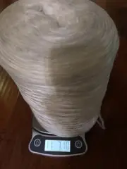 Large Vintage Cone Thread Yarn Spool Off White 11 Lb 7.10oz