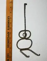 GUITAR HANGER Wrought Iron HAND FORGED Wall Mounted Instrument Holder