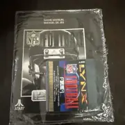 NFL FOOTBALL Atari Lynx Cartridge and Manual NO BOX