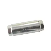 Aeroflow 10 Micron Pro Filter With -8 AN ORB Ports Silver Finish 3-1/2" X 1-1/4"