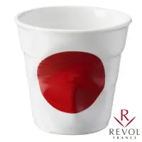 在飛比找momo購物網優惠-【REVOL】法國 REVOL FRO 日本國旗 陶瓷皺折杯