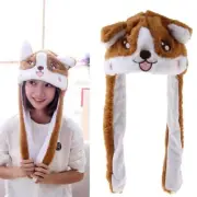 Funny Lovely Hat Can Move Plush Women Kids Holiday Gift