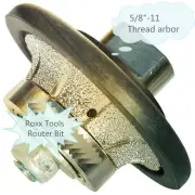 3/16" 1/2" 3/4" marble Roundover bullnose shaping router bit granite travertine