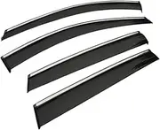 Compatible for Ford Edge 2016 2017 2018 Car Window Sun Rain Shade Visors Shield Shelter Protector Cover Sticker