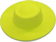 [Hcclijo] Fedora Hats Men Women 8.5CM Wide Brim Wool Felt Jazz Hats British Style Dress Formal Panama Cap