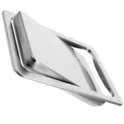 Kitchen Trash Can Built-in Countertop Rustproof Stainless Steel Trash Bin Swing