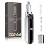 Ear & Nose Hair Trimmer with LED Display for Men Women - Professional Painless