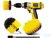4Pack Drill Brush Attachment Set, Scrub Brush for Drill
