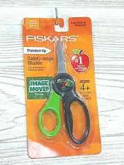 NEW Fiskars T-Rex Moving Image Kids Scissors Safety-Edge Pointed Tip Ages 4+