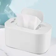 USB Baby Wipe Warmer 3 Mode 40-60 °C Adjustable Baby Wipe Warmer Dispenser Large Capacity Baby Wipe Heater Smart Wet Wipes Warmer for Car Home Travel Baby Nursery (White)