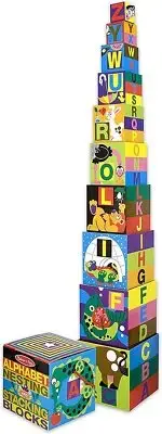 Melissa & Doug - Alphabet Nesting & Stacking Blocks