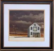 Charles Wysocki "Whale in the Wind " New CUSTOM FRAMED Art Americana Rural