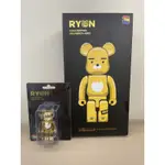 庫柏力克熊 BEARBRICK BE@RBRICK KAKAOFRIENDS RYAN 萊恩 400% +100%现貨