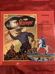 LONE RANGER SILVER Tin Wind-Up Schylling In Box Rare Unique Toy Old Historical