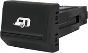 12V 3A ON OFF push switch CARAVAN CAMERA Black Strip for Volkswagen VW Amarok 2016~2023 Top Dash Right Position