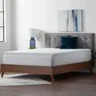 Lucid Comfort Collection 2 in. Queen Gel Memory Foam Mattress Topper with Cover