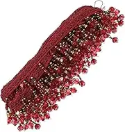 HOODANCOS Curtain Beads Lace Pendant Decorative Curtain Ribbon Beaded Tassel Fringe Trim