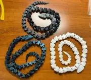 2 FOOT Flexible Snake! CHOOSE COLOR - 3D Printed Fun Fidget Toy Sensory For Kids