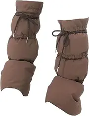 [Vseutiac] Padded Leg Warmers for Women in Winter Long Socks Comfortable Boot Covers Suitable for Climbing