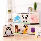 Embroidery Toys Finishing Box 3D Square Storage Box Fabric Storage Box Home