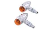 HIGHSIDER smart Micro-Bullet Indicator Chrome/Orange E-Approved (Pair), yellow