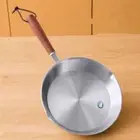 Stainless Steel Small Frying Pan Omelette Pan Open Skillet with Helper Handle AU