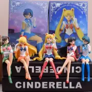 Sailor Moon Figurine Model Sailor Mars Jupiter Mercury Venus With Box Gift Doll
