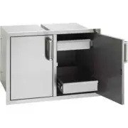 Stainless Steel Double Access Doors And Drawers Outdoor Kitchen BBQ Fire Magic
