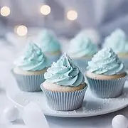Papyrus Medium Foil Baking Cup 50-Pieces, 44 mm Size, Pastel Blue