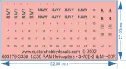 RAN Helicopters S70B2 & MH60R - 1/35 1/48 1/144 1/350 1/700 - Water Decal