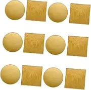 ABOOFAN 1 Set Assorted Color Bamboo Snack and Sauce Dishes Round and Square Plates for Home Kitchen Parties and Picnics Lightweight and Creative Design