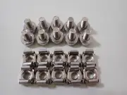 100 Pcs M6 Mounting Screws and Cage Nuts for Server Rack
