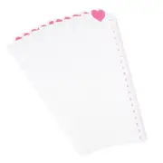 10pcs 8.7"x2.2" Bookmark Ruler Snap-in Ruler for A5 6-Hole Binder Notebook Pink