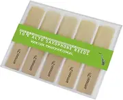 10pcs 2.5 2-1/2 Bamboo Reeds Set for EB Alto Saxophone Sax Accessory Part Multicolor One Size