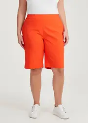 [Taking Shape] Taking Shape Expose Short Size 20 in Orange, Viscose - Plus Size Women's Clothing Orange