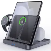 3 In 1 Wireless Charger For Samsung Galaxy Z Fold Mobile Phone Earphones & Smart Watches
