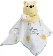 Disney Winnie The Pooh White, Yellow, and Aqua Cloud and Sun Lovey Security Blanket