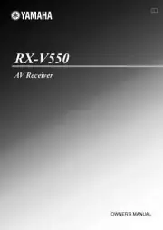Yamaha RX-V550 Receiver Owners Manual