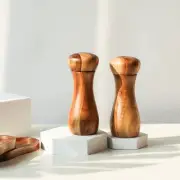 Salt and Pepper Grinder Set with Mill Tray, Set of 2 Salt and Pepper Mill wit...