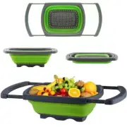 Fruit Vegetable Washing Basket Foldable Strainer basket Multicolor