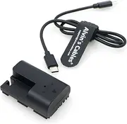 [Alvin's Cables] LP-E6 Dummy Battery with PD Type-C Power Cable LP-E6 Battery Replacement Cable for Canon EOS 80D 70D 60D 6D 7D2 7D 5DSR 6D2 5D Mark II III IV Cameras