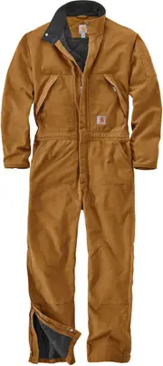 Carhartt Washed Duck Insulated, coverall , color: Light Brown , size: XXL