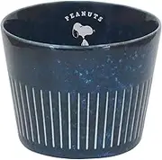 Peanuts 614116 Snoopy Multi Cup Small Bowl with Buckwheat Boar Mouth Diameter 3.1 x Height 2.6 inches (8 cm) x Height 2.6 inches (6.5 cm), Microwave Safe, Dishwasher Safe, Indigo Made in Japan