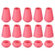 20Pcs Plastic Cord Lock Bell End Stopper Cord End Lock Rope Fastener, Rose Pink