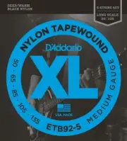 D'Addario ETB92-5 Tapewound Bass Guitar 5-Strings, Medium, 50-135, Long Scale