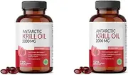 Antarctic Krill Oil Supplement，for Optimal Nutrition,2Pcs