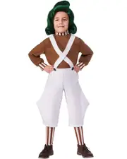 Willy Wonka Oompa Loompa Boys Costume