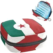Period Bag,Sanitary Napkin Storage Bag,Flag Pattern,Tampon Holder for Purse