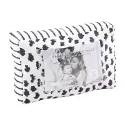NWT Mud Pie Black & White Plush Recordable Frame New Baby BOHO Gift Grandparents