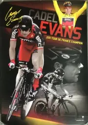 CADEL EVANS 2011 Tour De France Champion PRINT Limited Edition